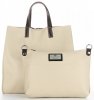 GEANȚĂ DIN PIELE shopper bag Genuine Leather bej 691756